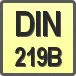 Piktogram - Typ DIN: DIN 219B